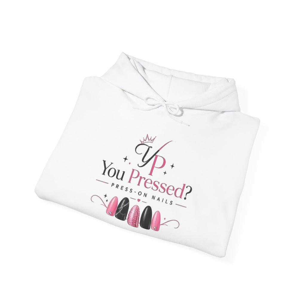 Hoodie — "You Impressed?" Pink Nail Art Graphic Hoodie