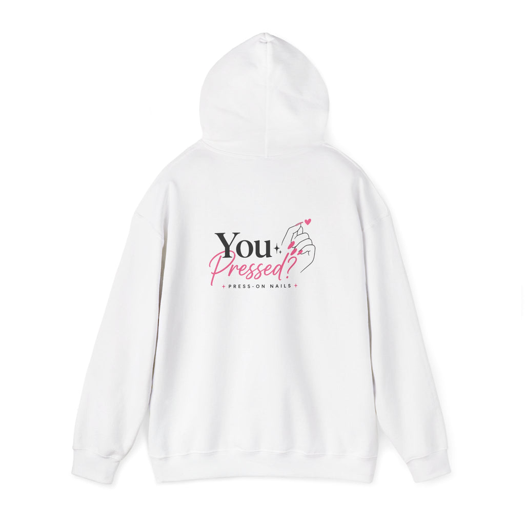 Hoodie — "You Impressed?" Pink Nail Art Graphic Hoodie