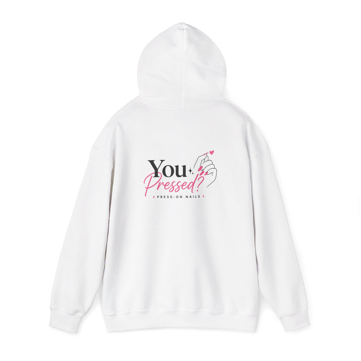 Hoodie — "You Impressed?" Pink Nail Art Graphic Hoodie
