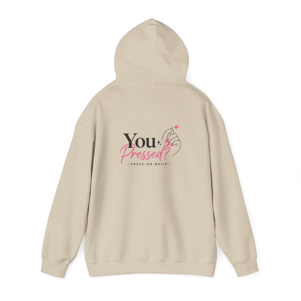 Hoodie — "You Impressed?" Pink Nail Art Graphic Hoodie