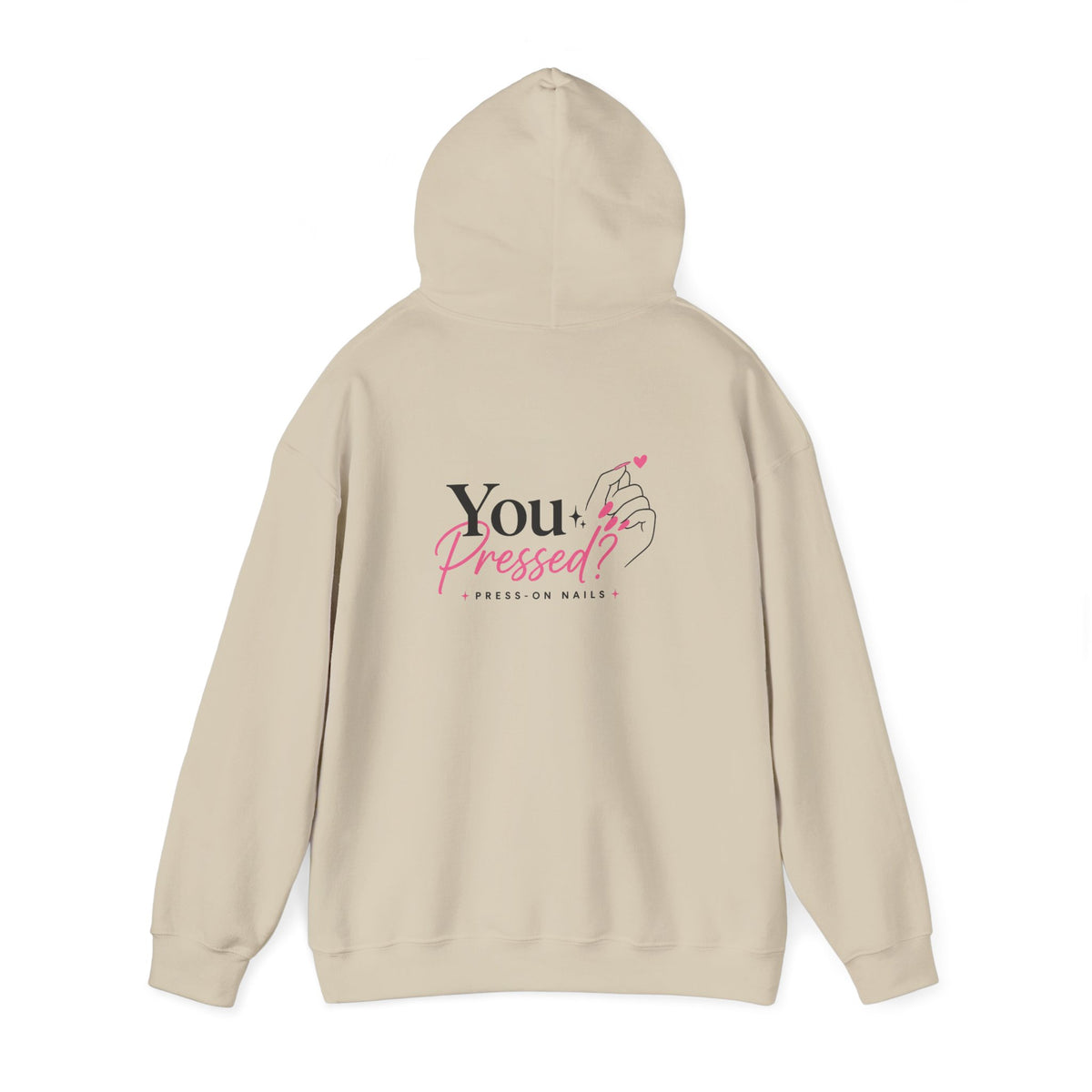 Hoodie — "You Impressed?" Pink Nail Art Graphic Hoodie
