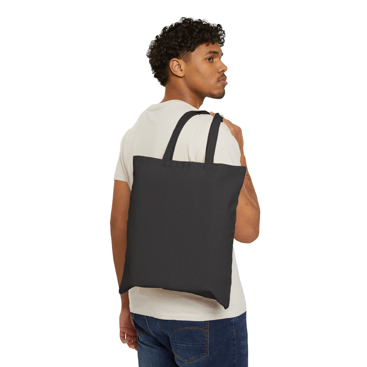 Nail Technician Tote Bag — 'Nail Therapist' Small Logo Cotton Canvas Tote