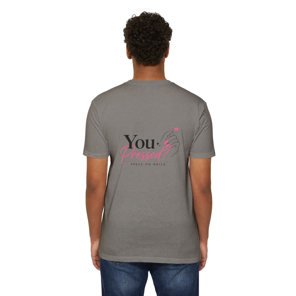 You Pressed? Logo T‑Shirt — Press On Nails Graphic Tee