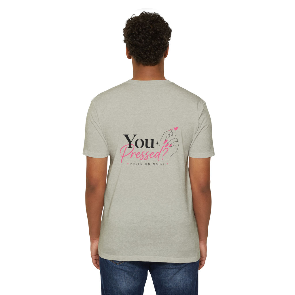You Pressed? Logo T‑Shirt — Press On Nails Graphic Tee