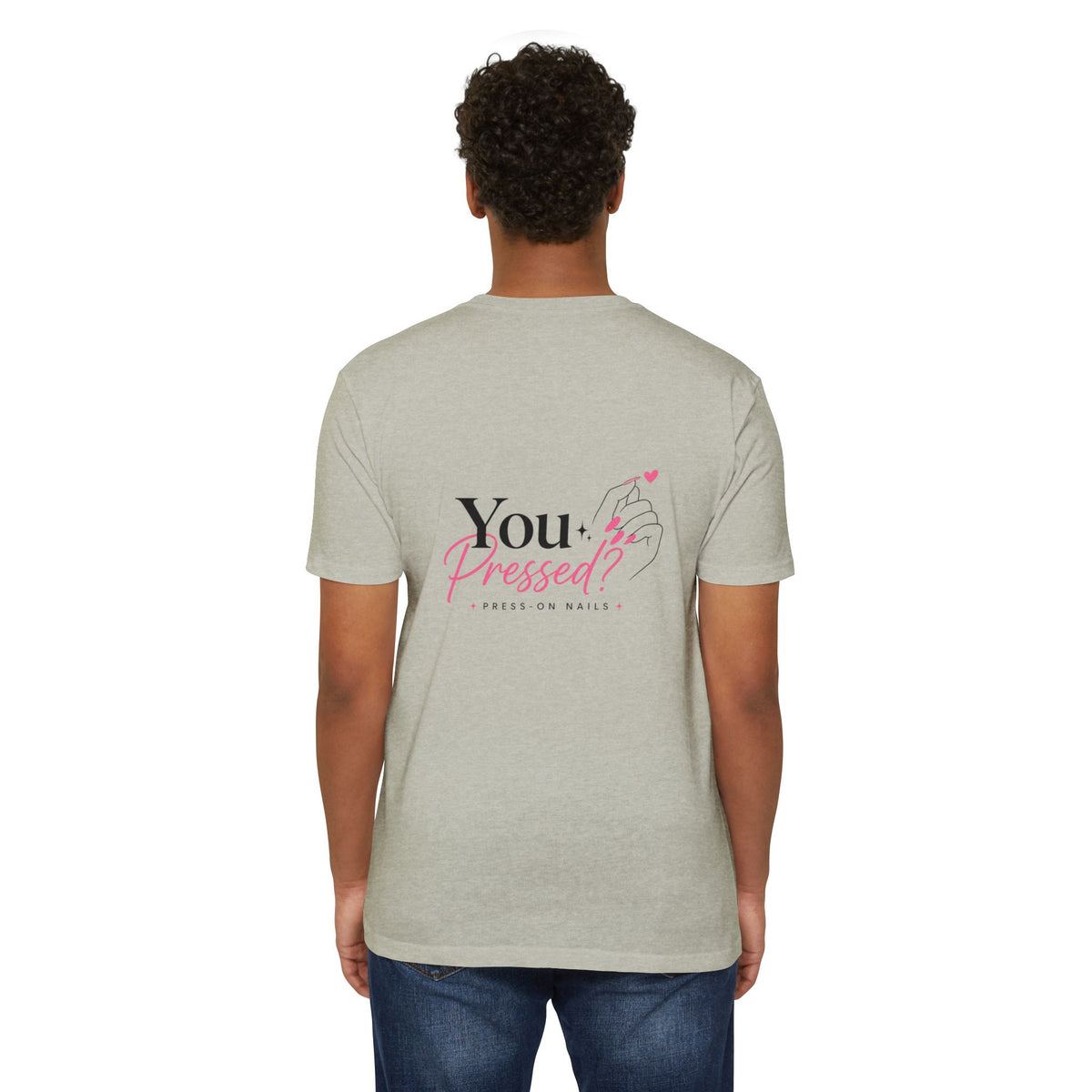 You Pressed? Logo T‑Shirt — Press On Nails Graphic Tee