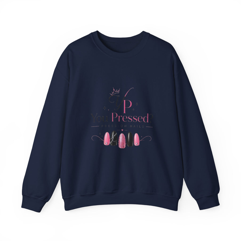 Crewneck Sweatshirt — 'You Inspire Me' Minimal Nail Art Design