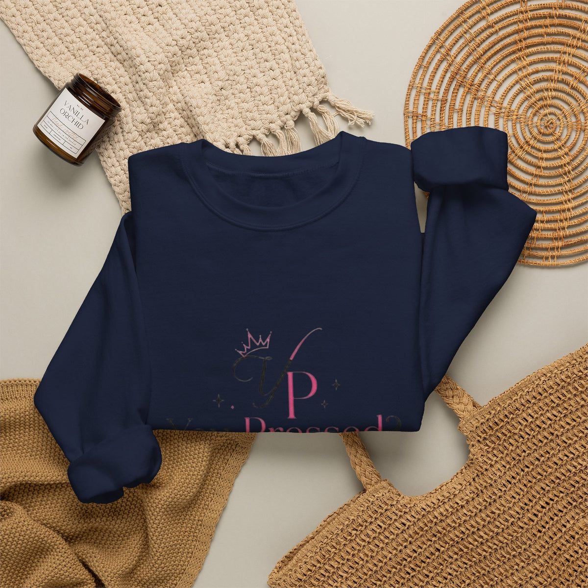Crewneck Sweatshirt — 'You Inspire Me' Minimal Nail Art Design