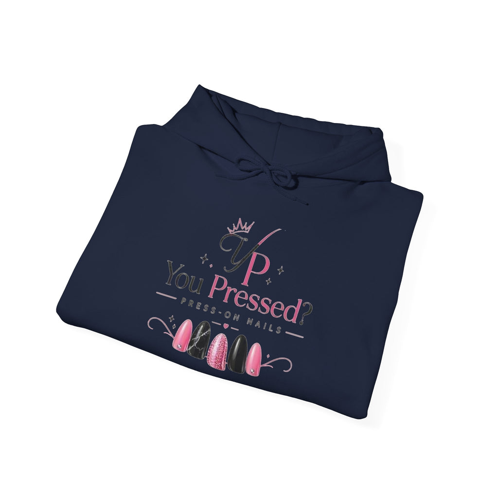 Hoodie — "You Impressed?" Pink Nail Art Graphic Hoodie