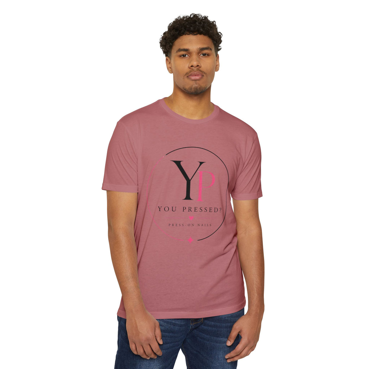 You Pressed? Logo T‑Shirt — Press On Nails Graphic Tee