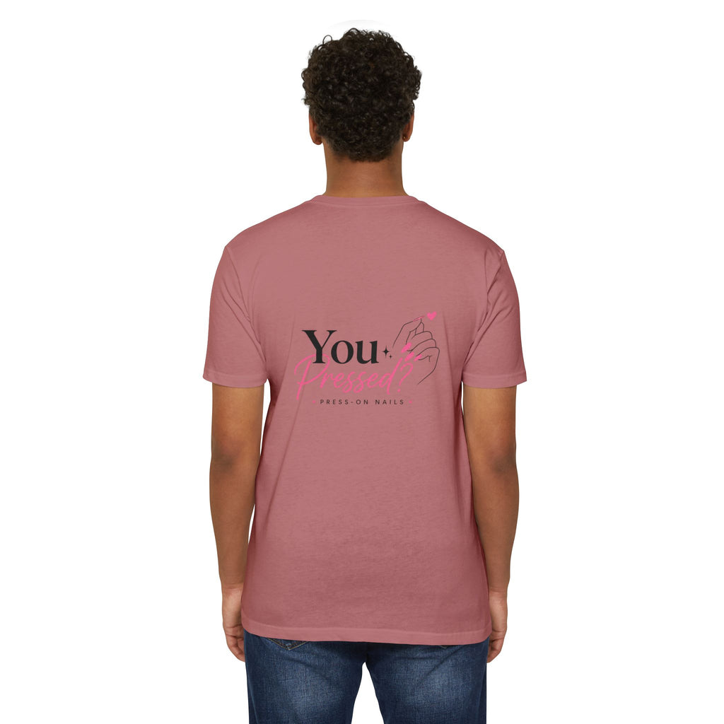 You Pressed? Logo T‑Shirt — Press On Nails Graphic Tee
