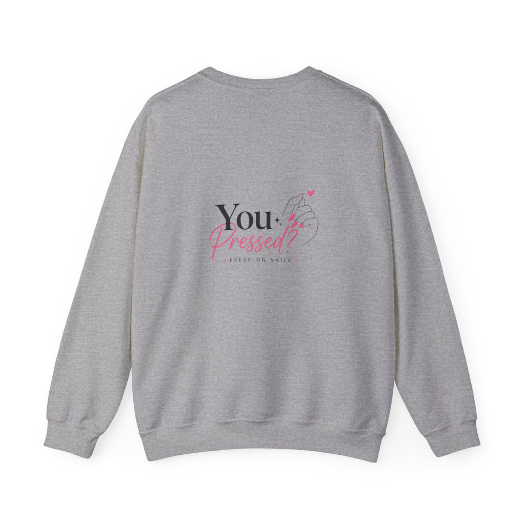 Crewneck Sweatshirt — 'You Inspire Me' Minimal Nail Art Design