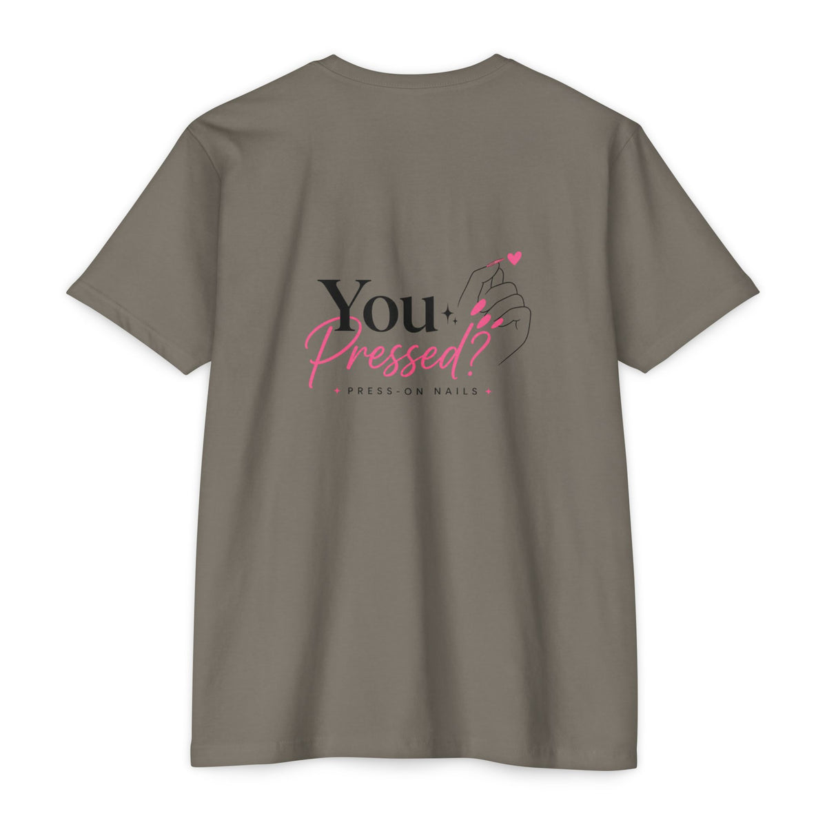 You Pressed? Logo T‑Shirt — Press On Nails Graphic Tee