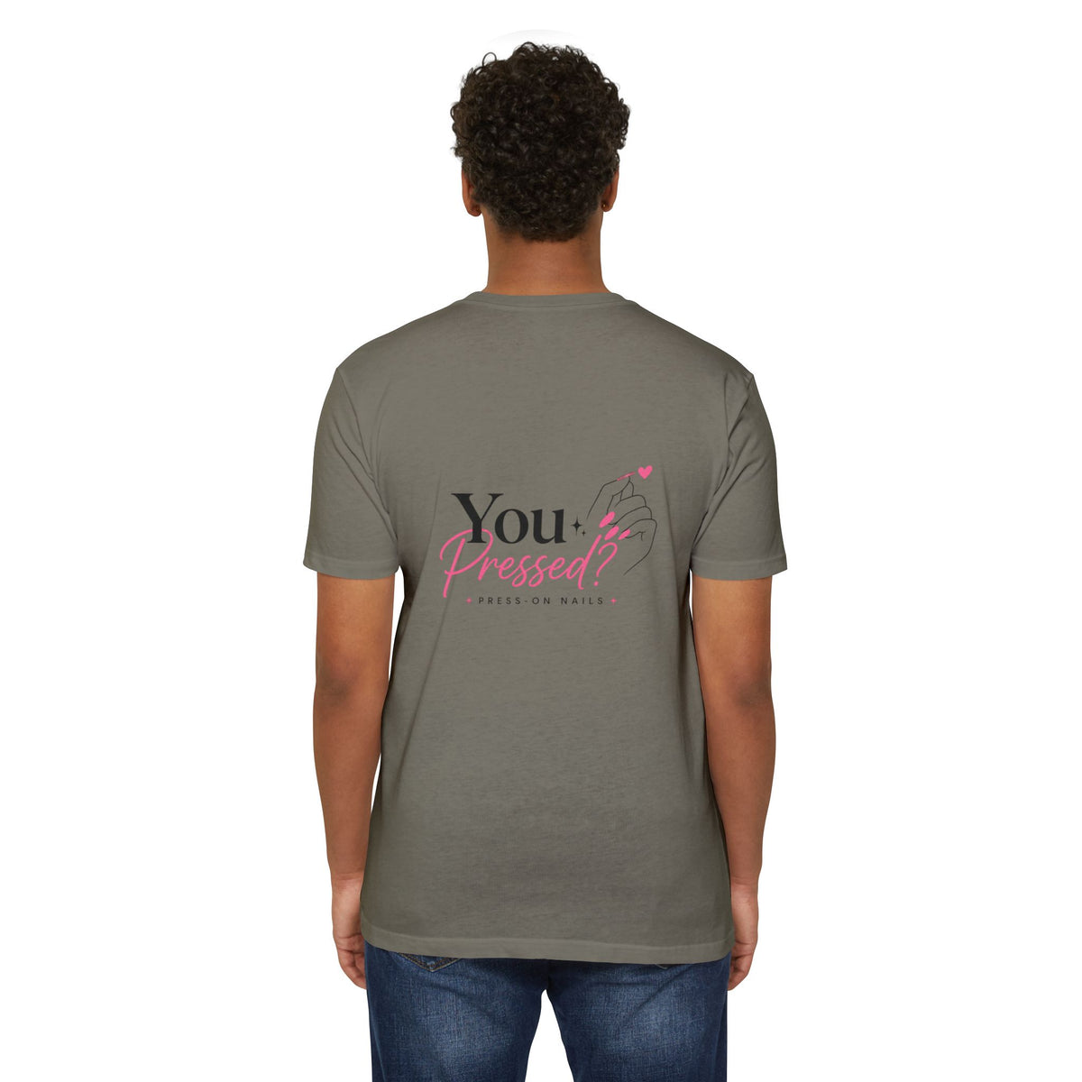 You Pressed? Logo T‑Shirt — Press On Nails Graphic Tee