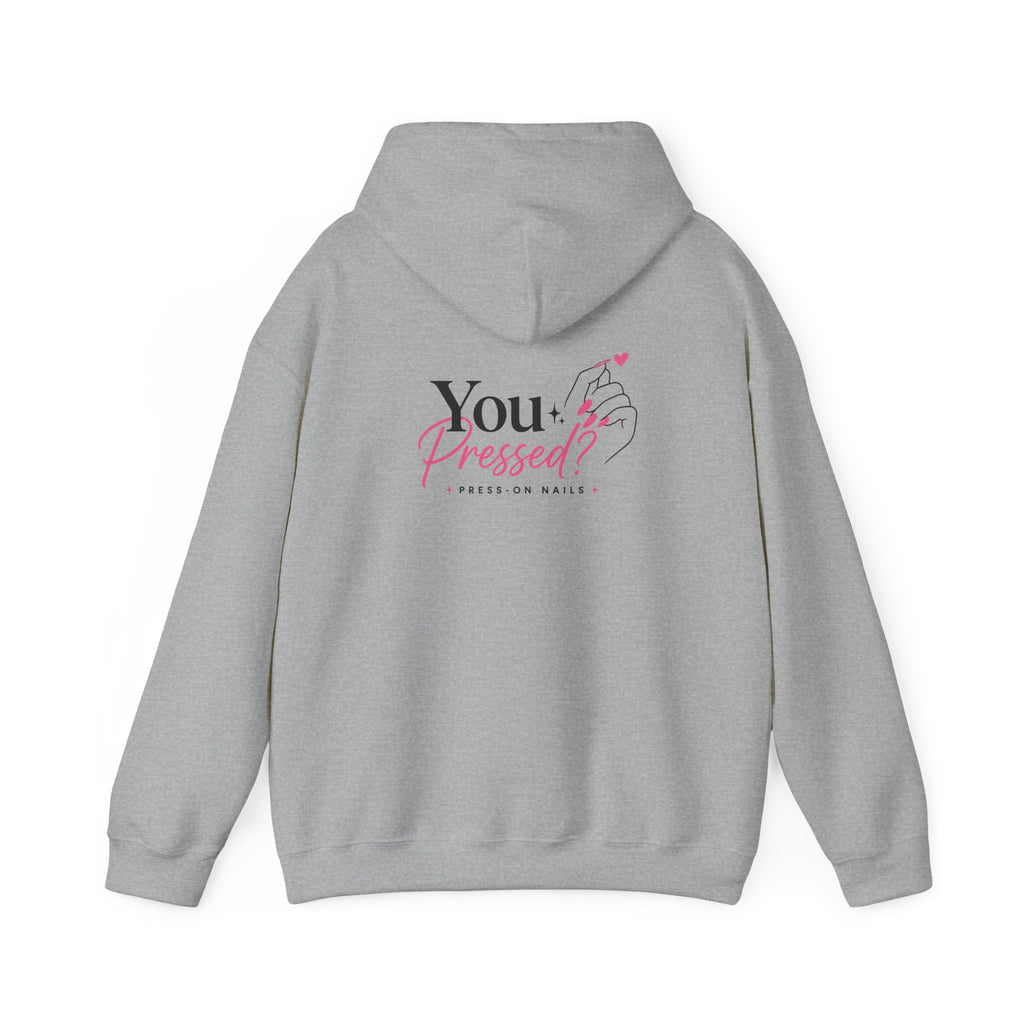 Hoodie — "You Impressed?" Pink Nail Art Graphic Hoodie