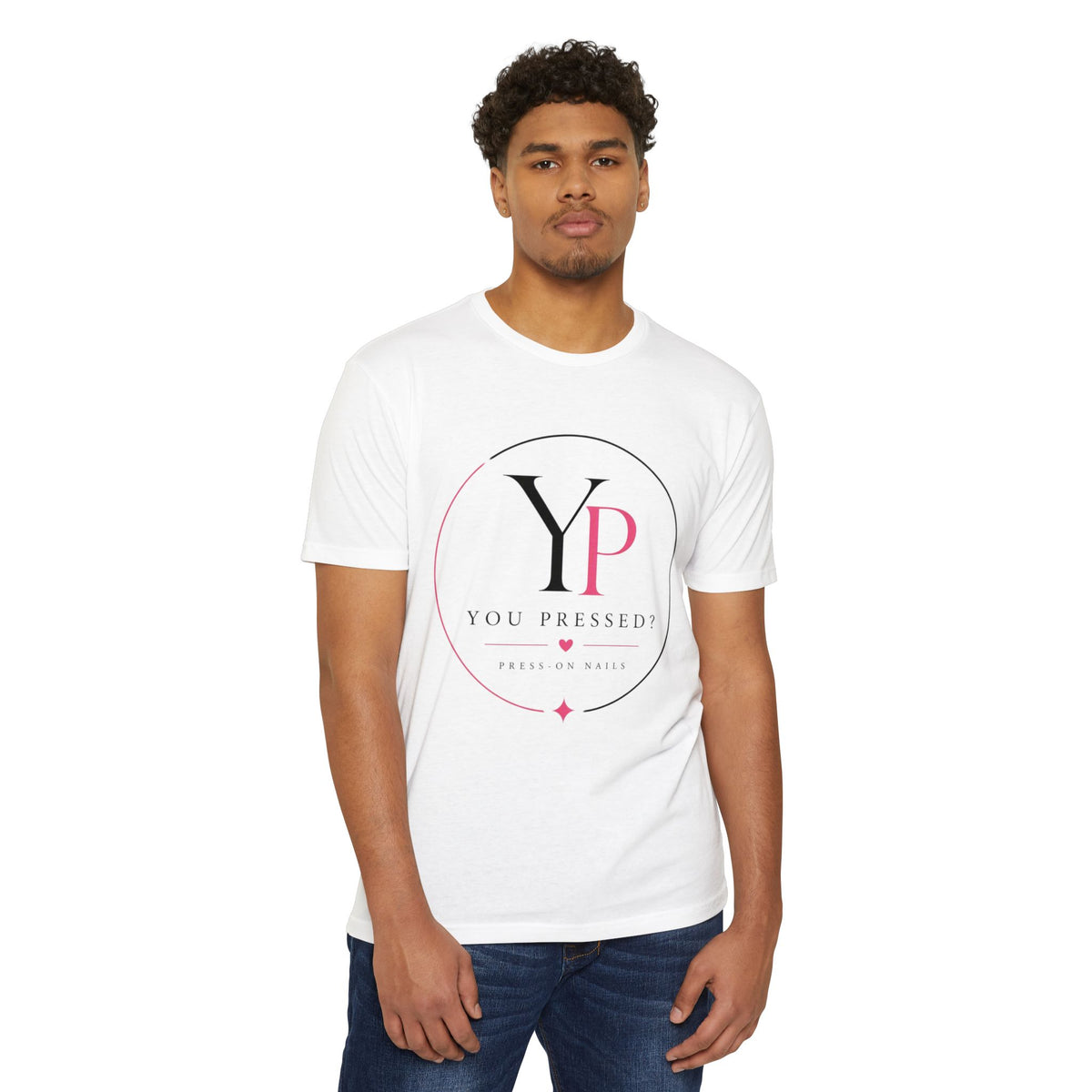 You Pressed? Logo T‑Shirt — Press On Nails Graphic Tee