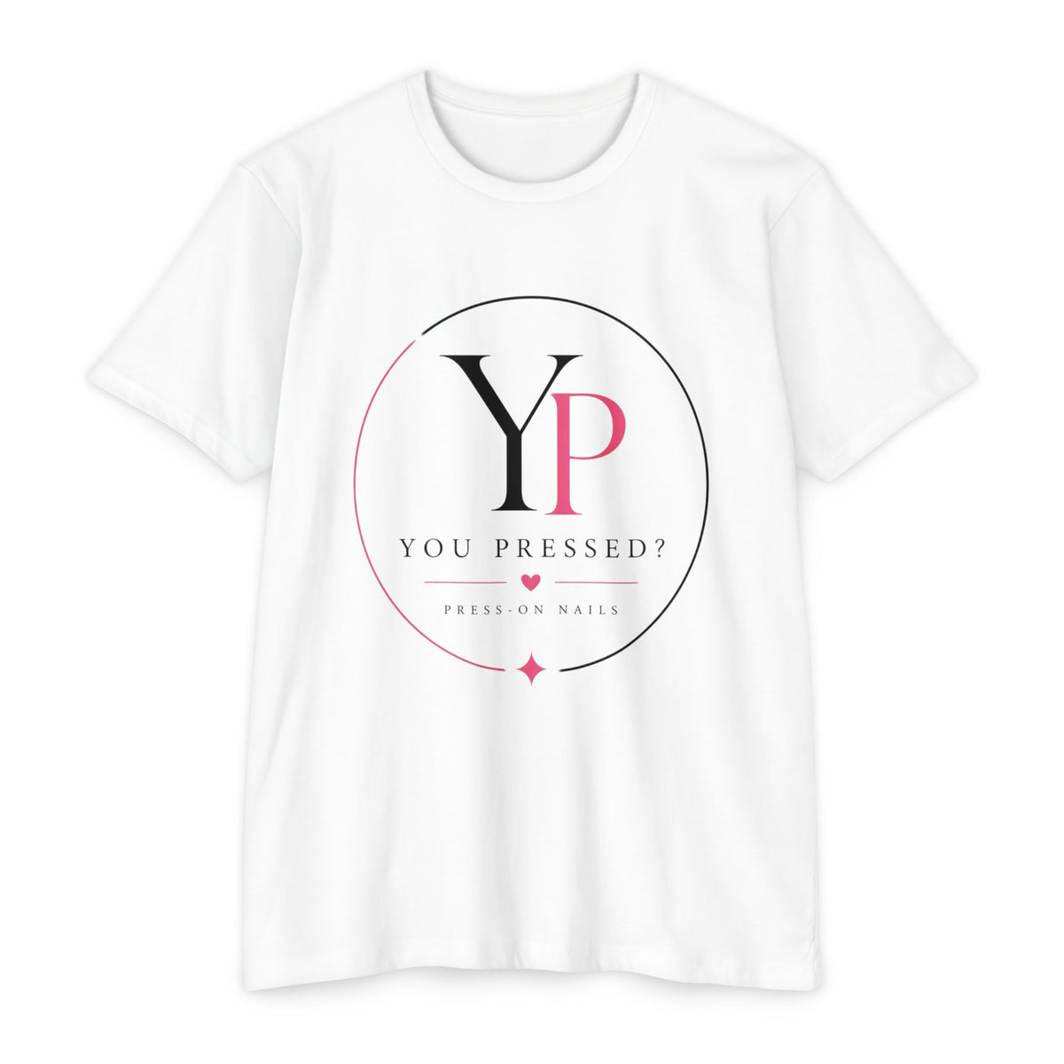 You Pressed? Logo T‑Shirt — Press On Nails Graphic Tee