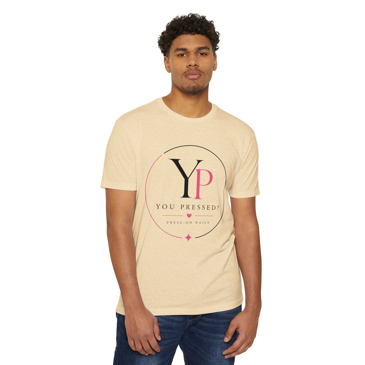 You Pressed? Logo T‑Shirt — Press On Nails Graphic Tee
