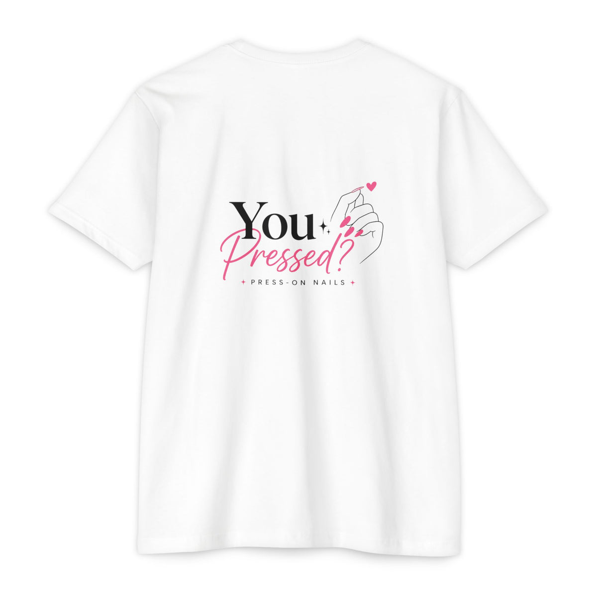 You Pressed? Logo T‑Shirt — Press On Nails Graphic Tee