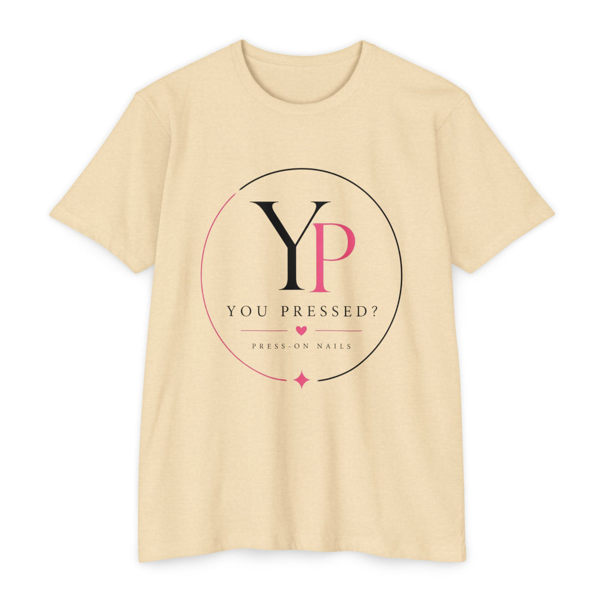 You Pressed? Logo T‑Shirt — Press On Nails Graphic Tee