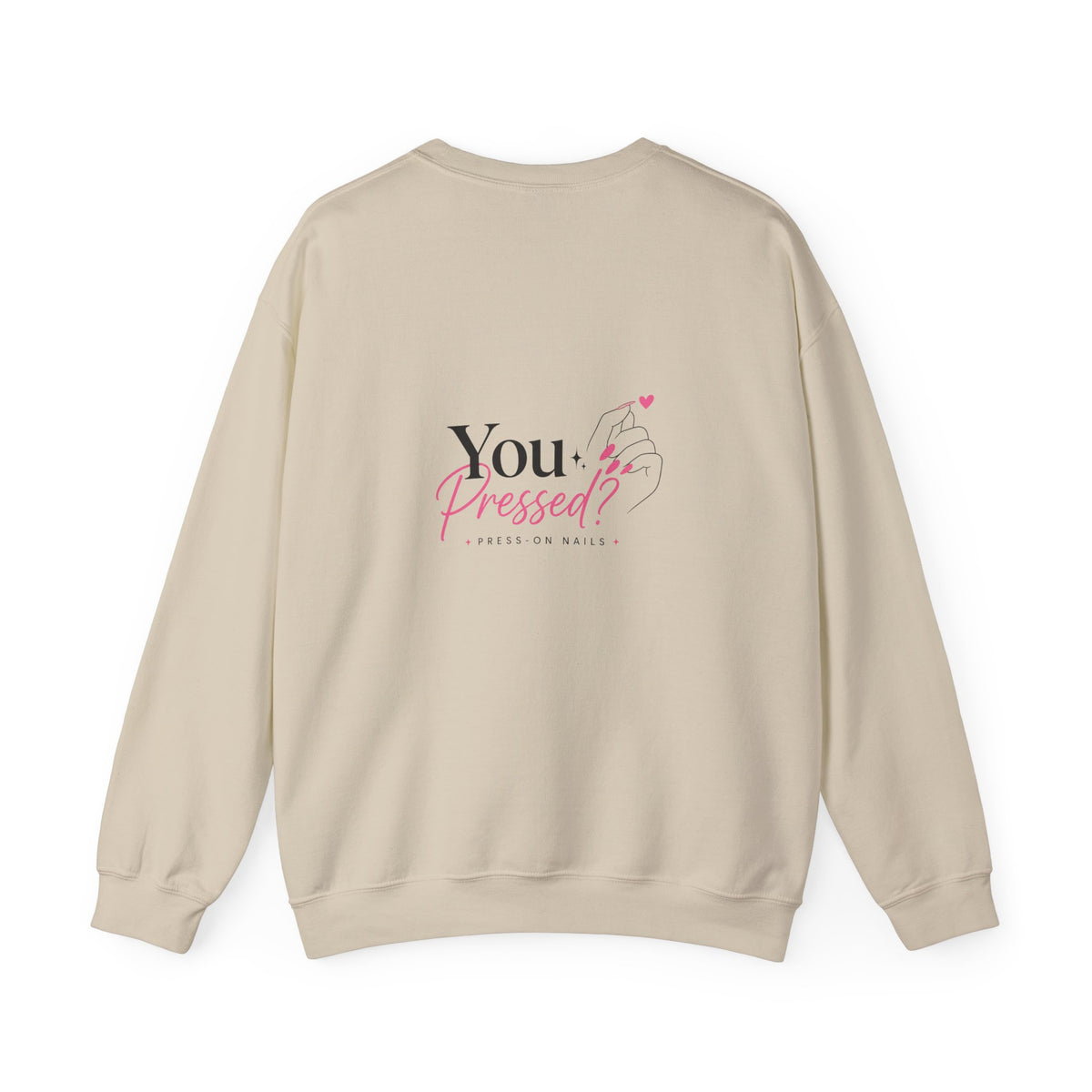 Crewneck Sweatshirt — 'You Inspire Me' Minimal Nail Art Design