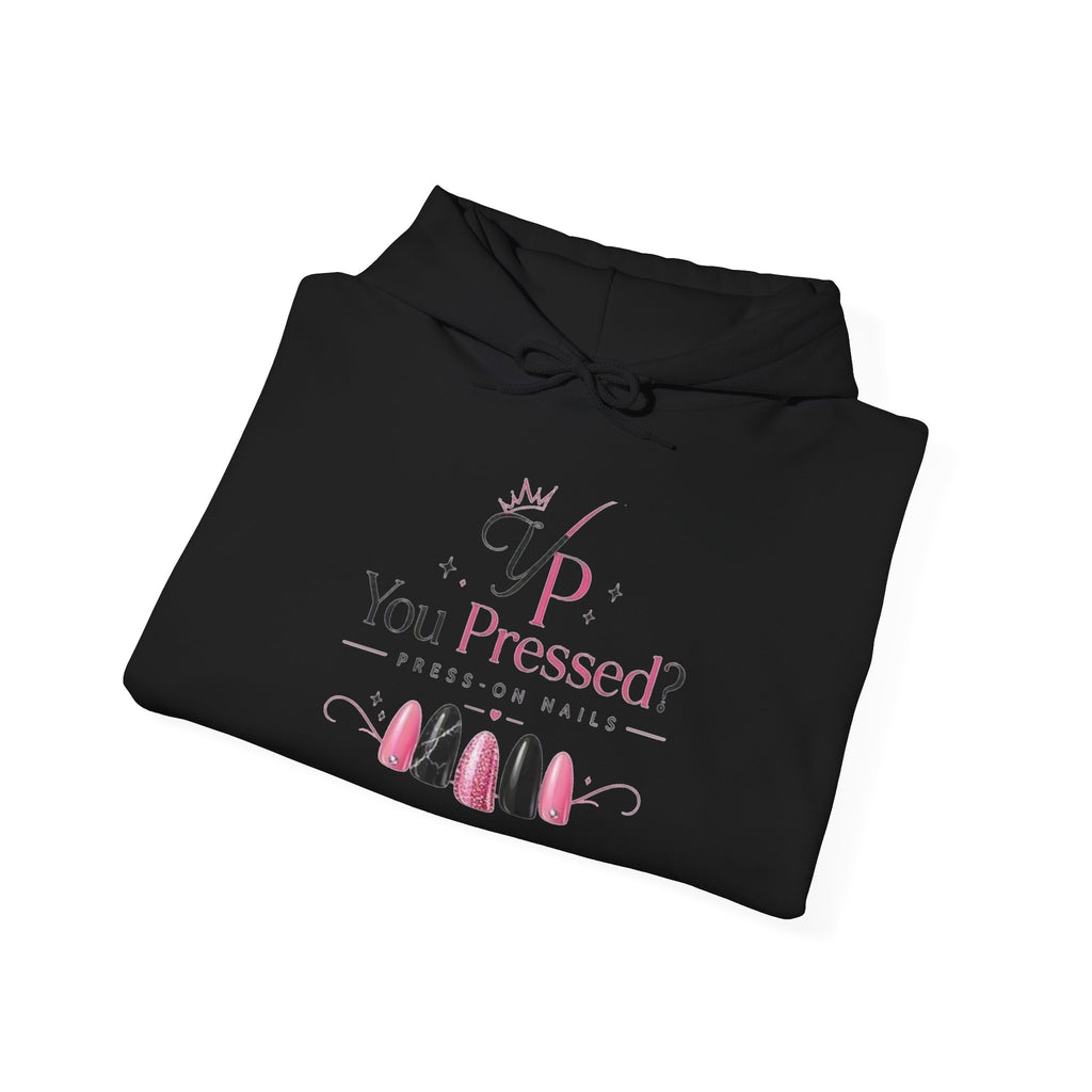 Hoodie — "You Impressed?" Pink Nail Art Graphic Hoodie
