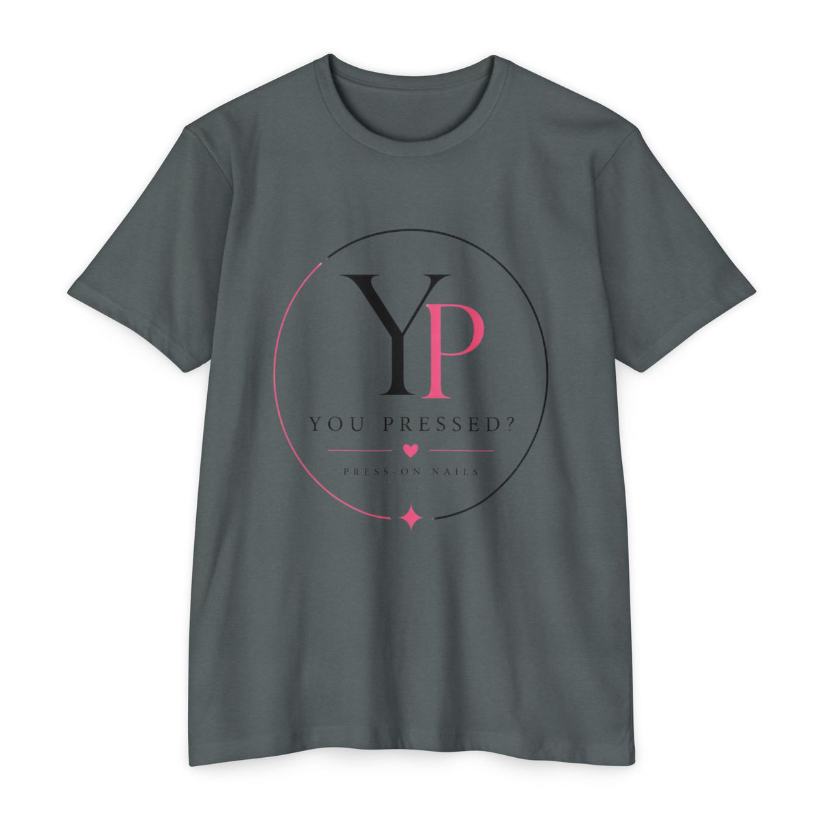 You Pressed? Logo T‑Shirt — Press On Nails Graphic Tee