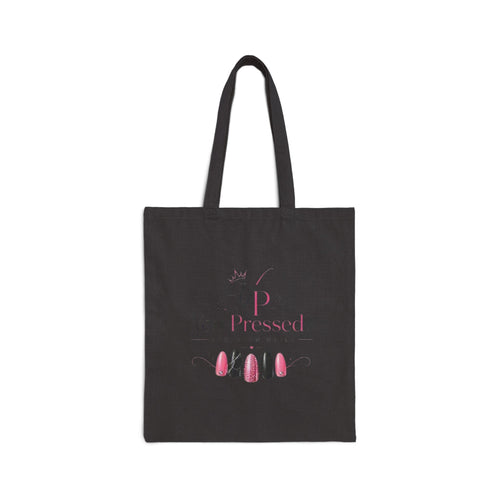Nail Technician Tote Bag — 'Nail Therapist' Small Logo Cotton Canvas Tote