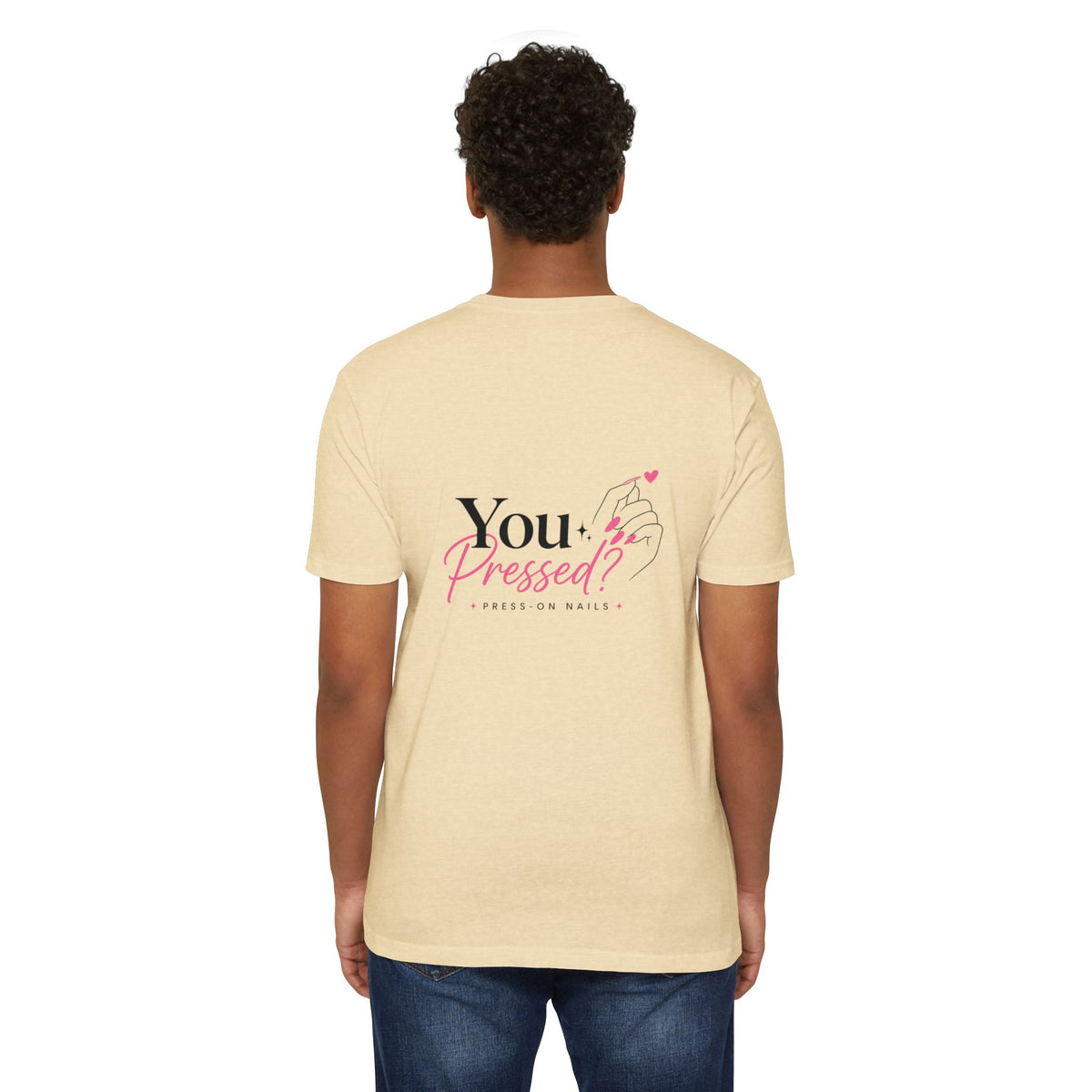 You Pressed? Logo T‑Shirt — Press On Nails Graphic Tee