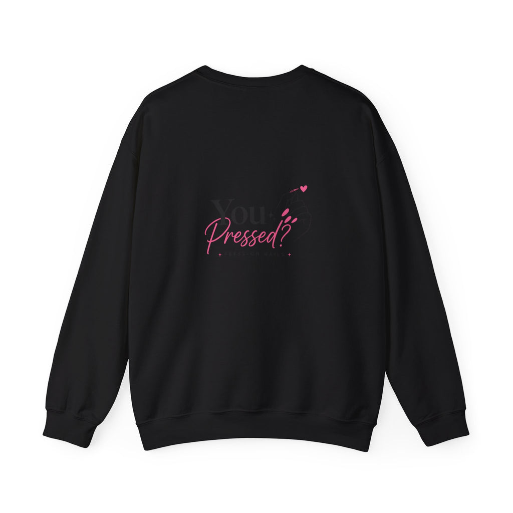 Crewneck Sweatshirt — 'You Inspire Me' Minimal Nail Art Design