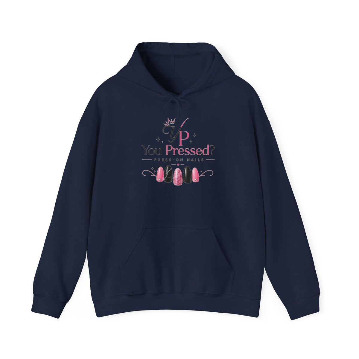 Hoodie — "You Impressed?" Pink Nail Art Graphic Hoodie