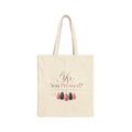 Nail Technician Tote Bag — 'Nail Therapist' Small Logo Cotton Canvas Tote