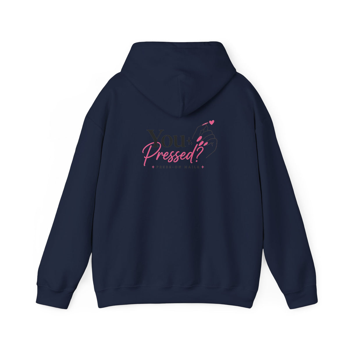 Hoodie — "You Impressed?" Pink Nail Art Graphic Hoodie