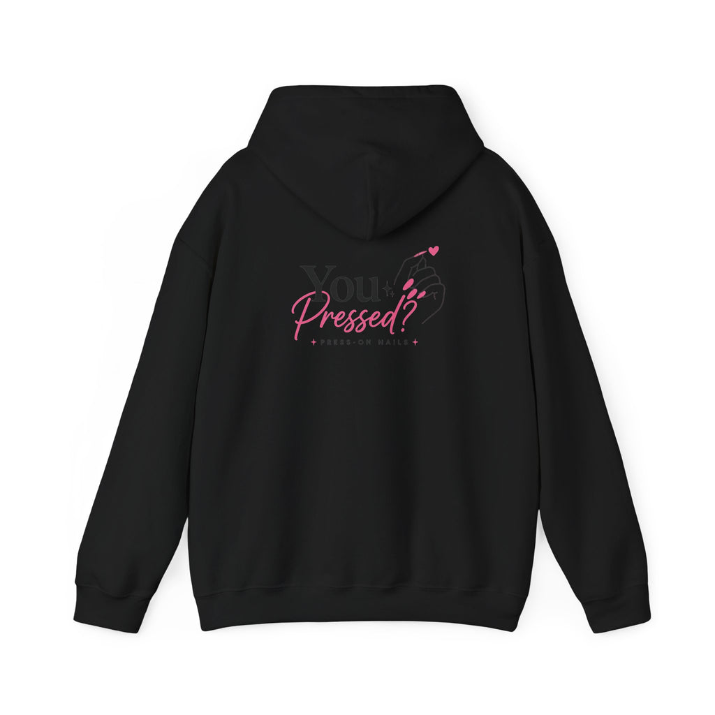 Hoodie — "You Impressed?" Pink Nail Art Graphic Hoodie