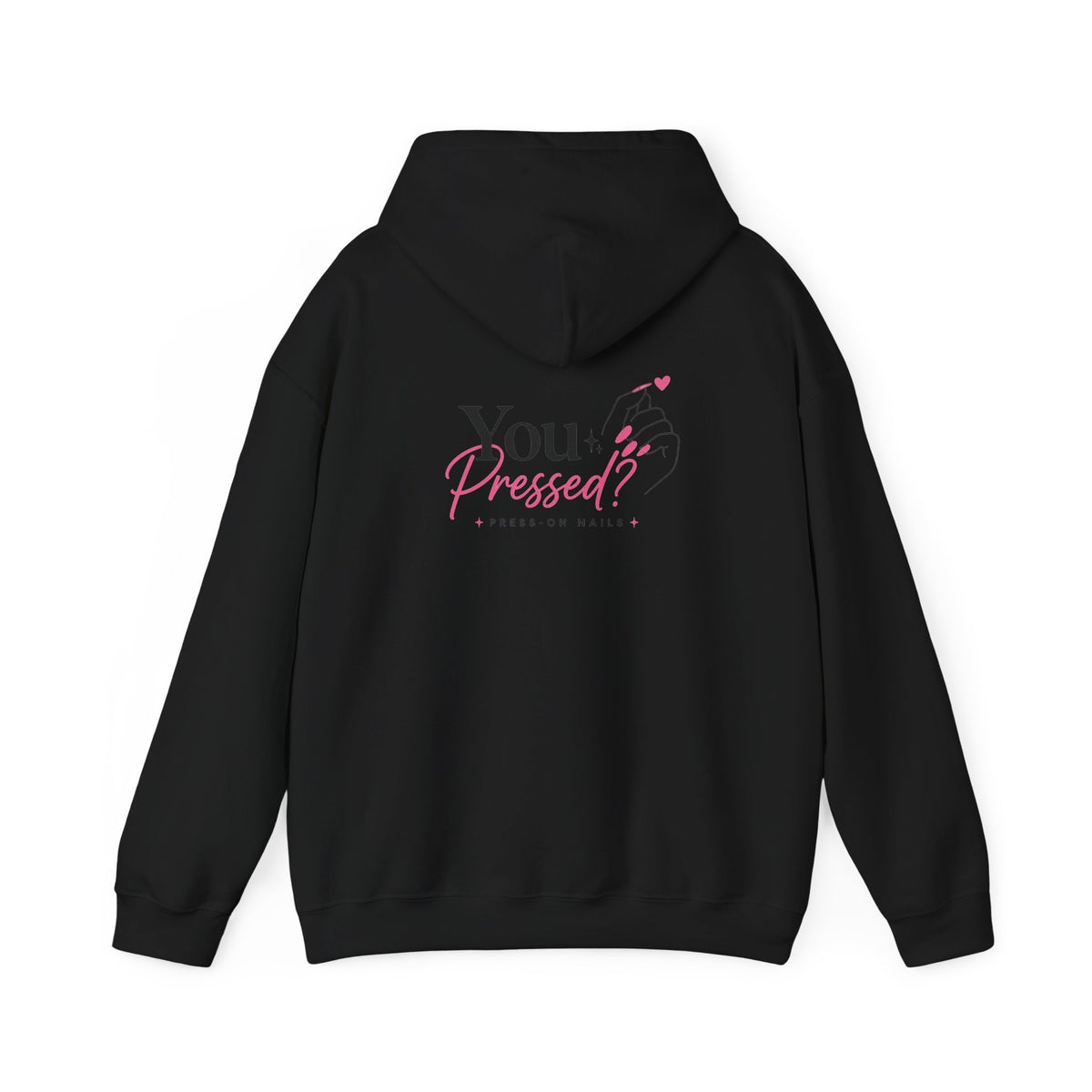 Hoodie — "You Impressed?" Pink Nail Art Graphic Hoodie