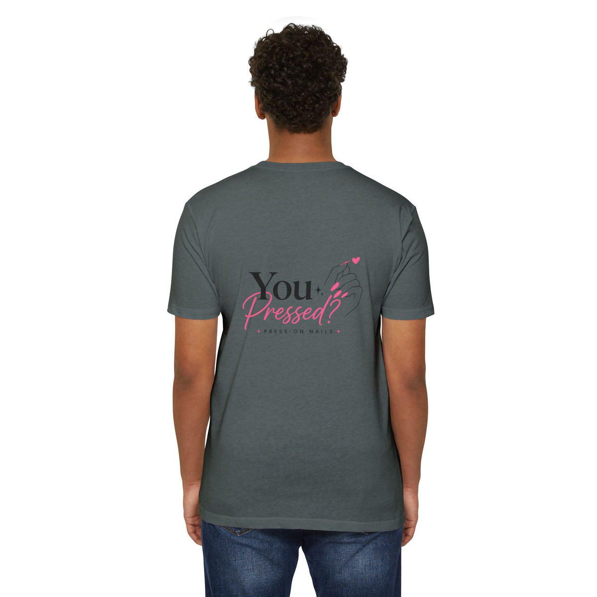 You Pressed? Logo T‑Shirt — Press On Nails Graphic Tee