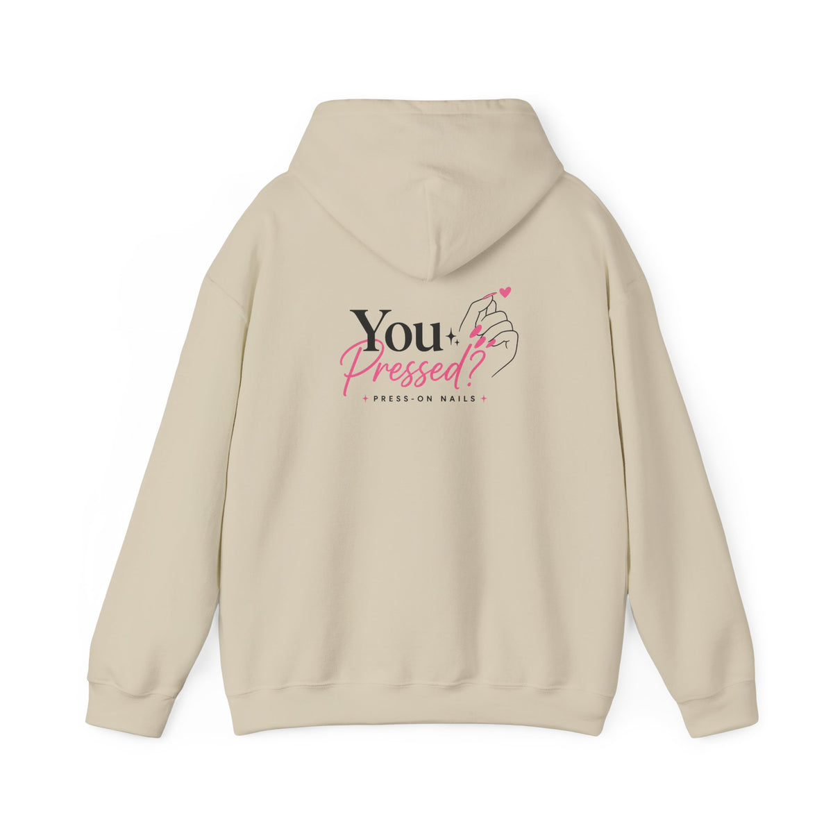 Hoodie — "You Impressed?" Pink Nail Art Graphic Hoodie
