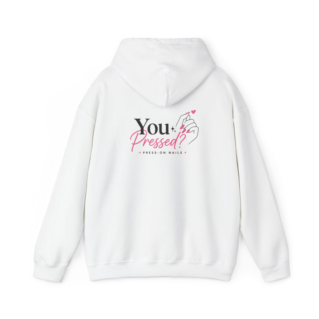 Hoodie — "You Impressed?" Pink Nail Art Graphic Hoodie
