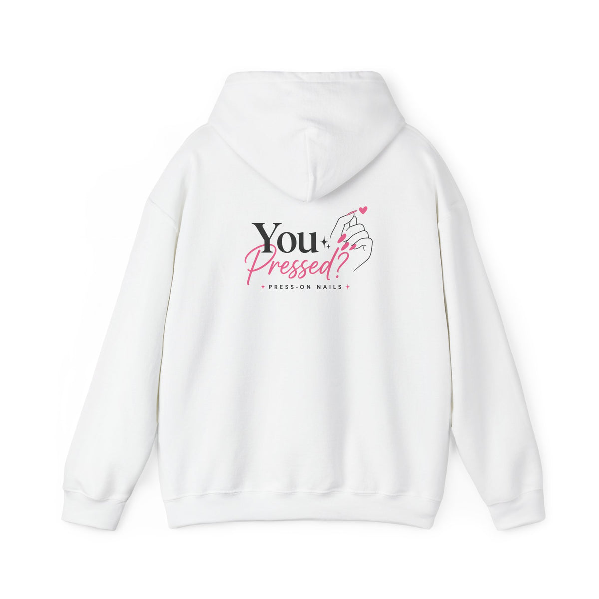 Hoodie — "You Impressed?" Pink Nail Art Graphic Hoodie