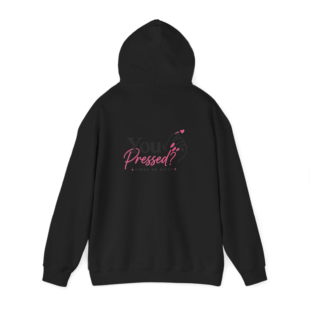 Hoodie — "You Impressed?" Pink Nail Art Graphic Hoodie