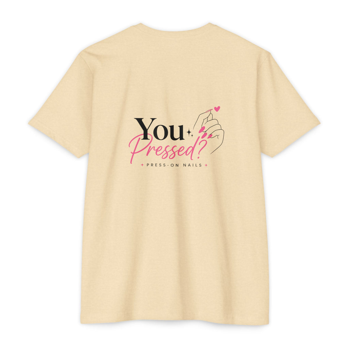 You Pressed? Logo T‑Shirt — Press On Nails Graphic Tee
