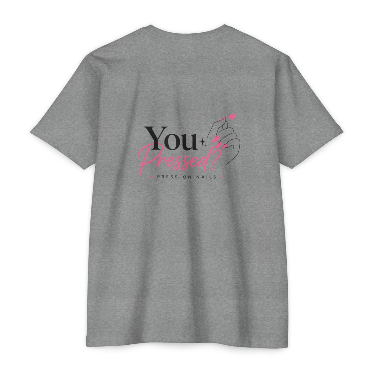 You Pressed? Logo T‑Shirt — Press On Nails Graphic Tee