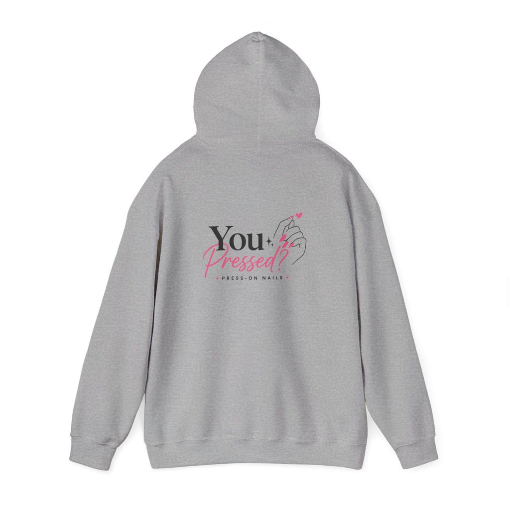 Hoodie — "You Impressed?" Pink Nail Art Graphic Hoodie