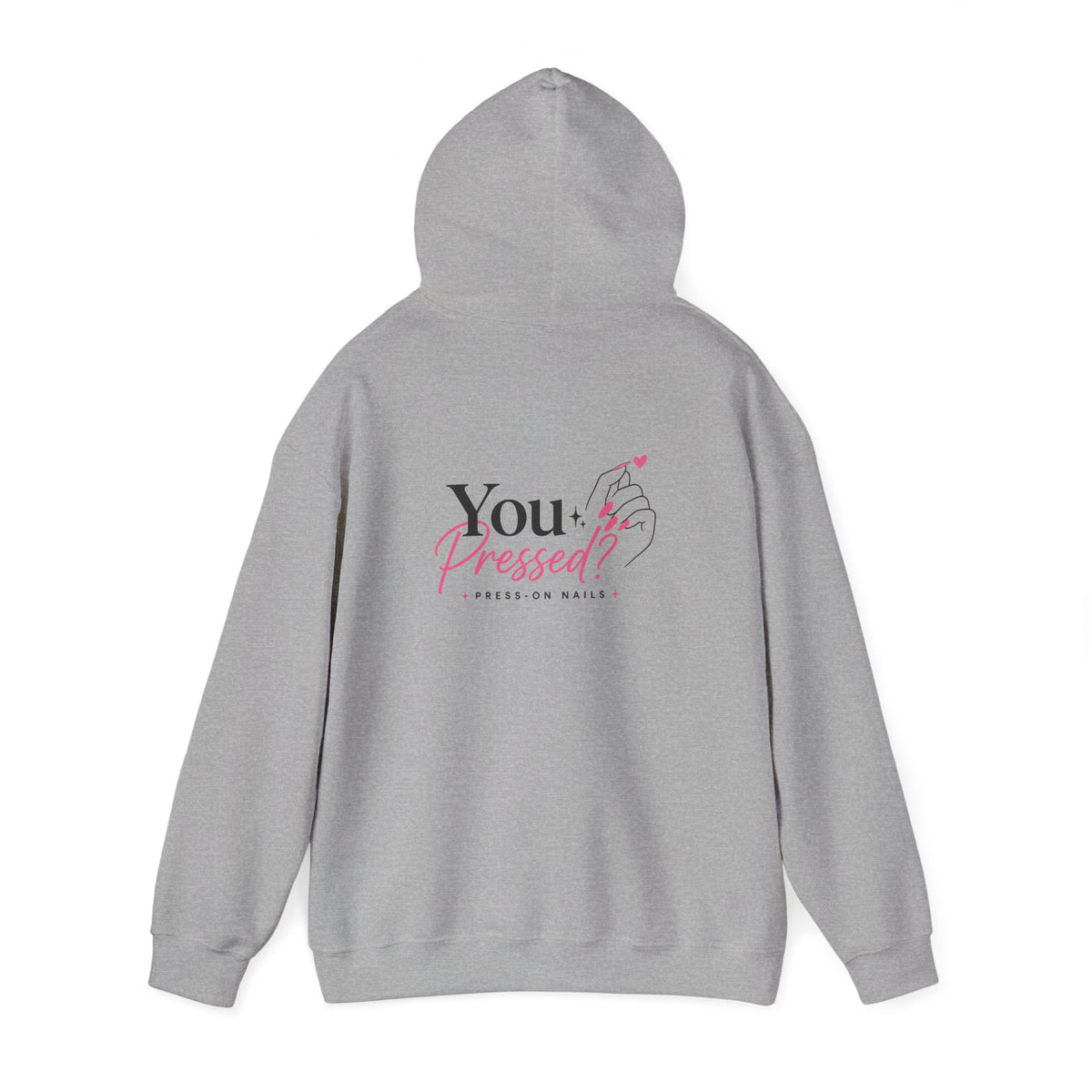 Hoodie — "You Impressed?" Pink Nail Art Graphic Hoodie