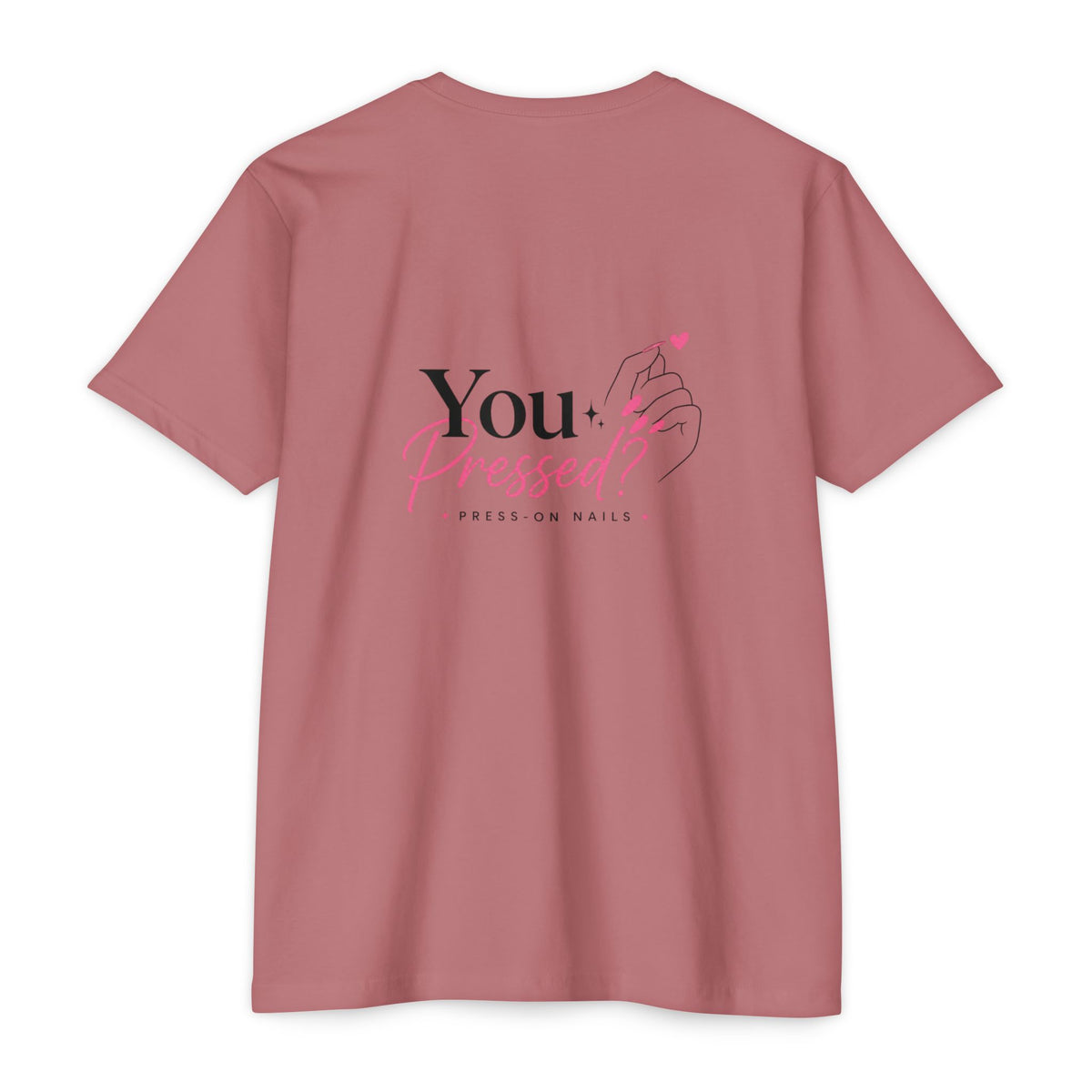 You Pressed? Logo T‑Shirt — Press On Nails Graphic Tee