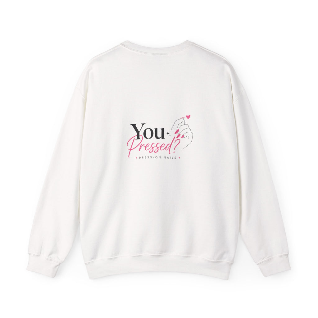 Crewneck Sweatshirt — 'You Inspire Me' Minimal Nail Art Design
