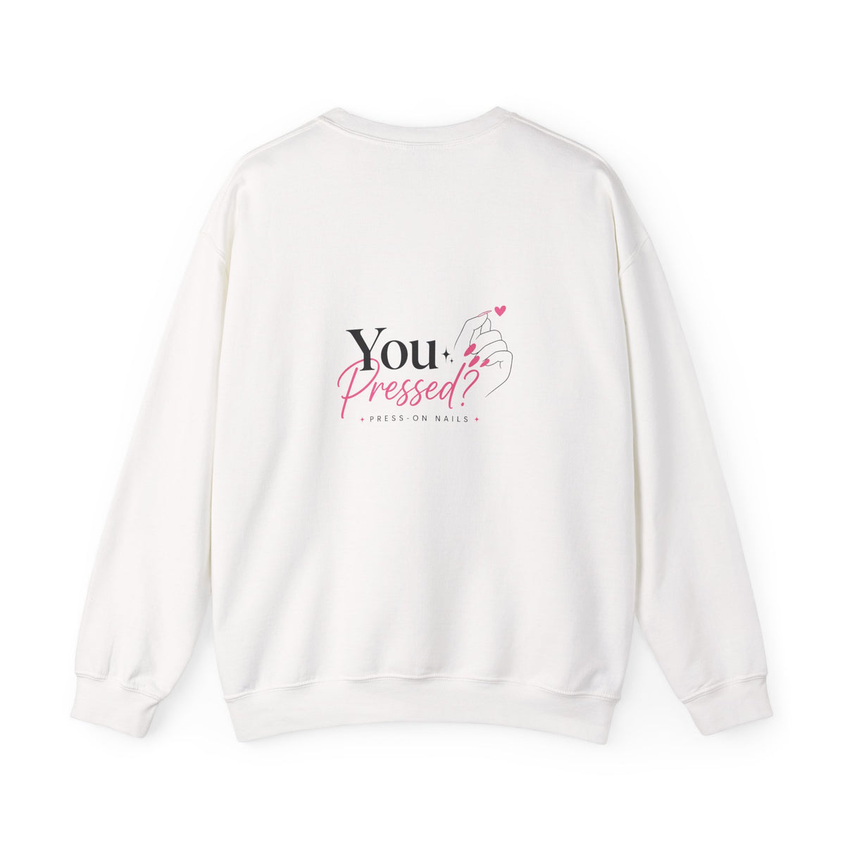 Crewneck Sweatshirt — 'You Inspire Me' Minimal Nail Art Design