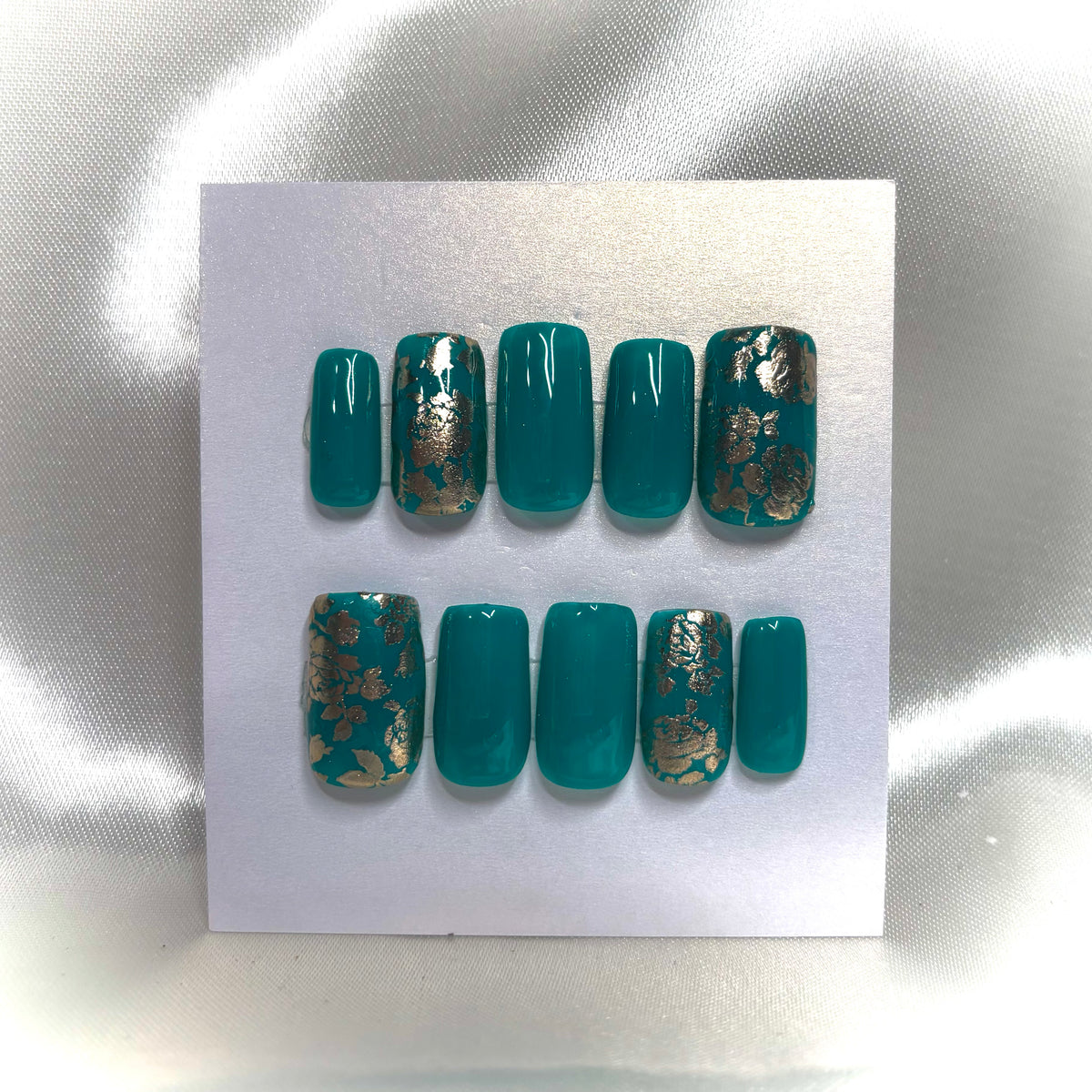 Teal Me Something Press-on Nails