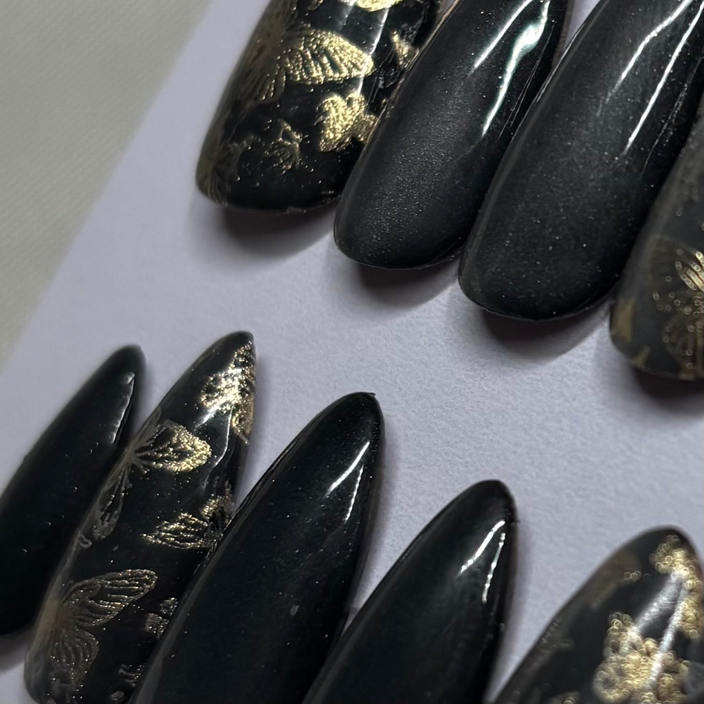 Midnight Monarch Press-On Nails