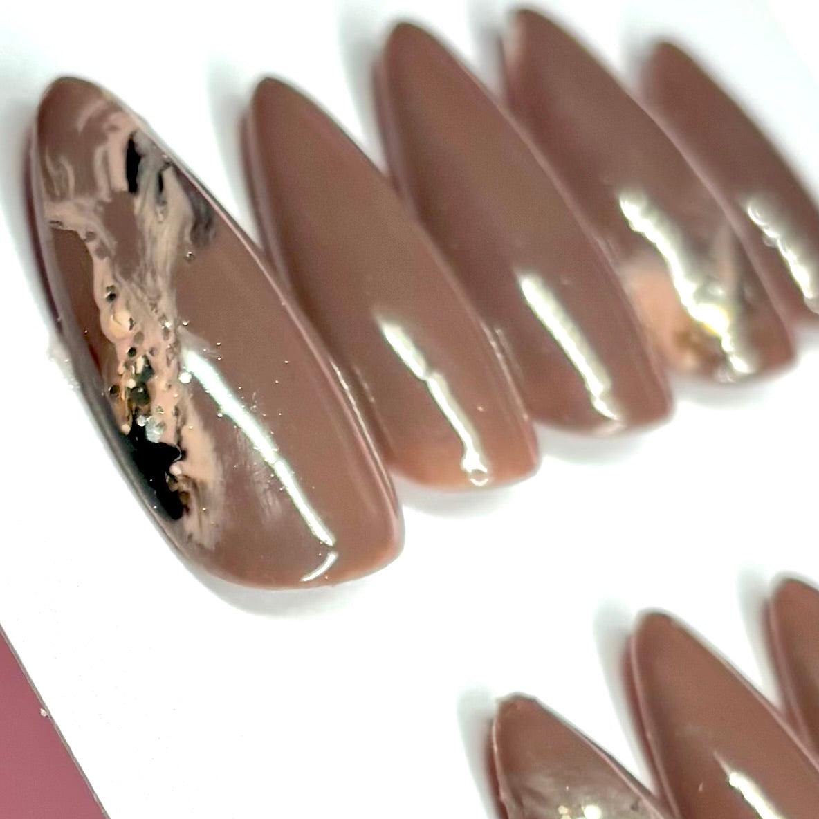 Smoked Espresso Press-on Nails