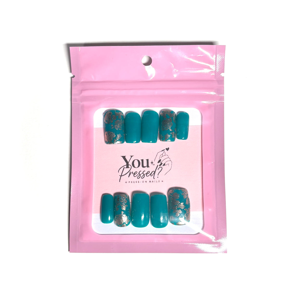 Teal Me Something Press-on Nails